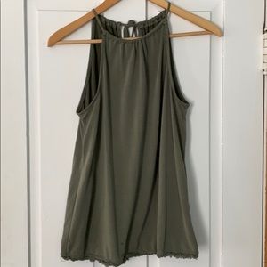 Green tank top